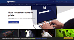 Desktop Screenshot of opentext.fr