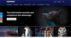 Desktop Screenshot of opentext.com.br