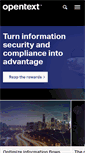 Mobile Screenshot of opentext.com.au