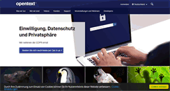 Desktop Screenshot of opentext.de